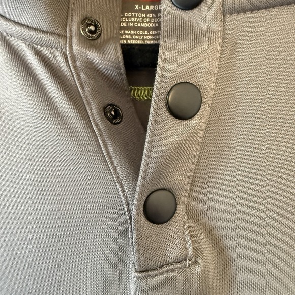 Alfani Men's XL Grey/Black 1/4 Snap Pullover Sweater Long Sleeve Slim Fit - Picture 4 of 6